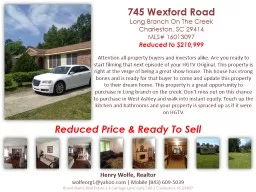 Reduced Price & Ready To Sell