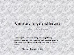 Climate change and history