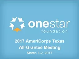 2016 AmeriCorps Texas  All-Grantee Meeting