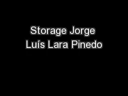 Storage Jorge Luís Lara Pinedo