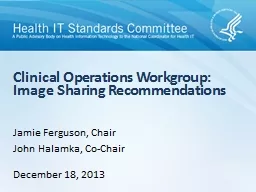Clinical Operations Workgroup: