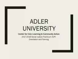 Adler University Center for Civic Learning & Community Action