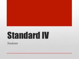 Standard  IV Students IV