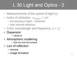 1 L 30 Light and Optics - 2