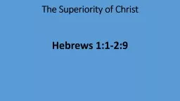 The Superiority of Christ