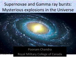 Supernovae and Gamma ray bursts:
