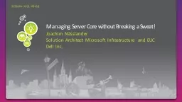 Managing Server Core without Breaking a Sweat!