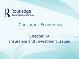 Consumer Economics  Copyright©2009 Taylor & Francis Group, an informa business