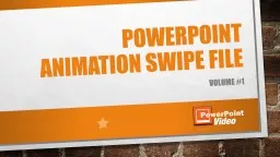 PowerPoint Animation Swipe File