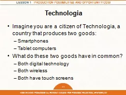Technologia Imagine you are a citizen of