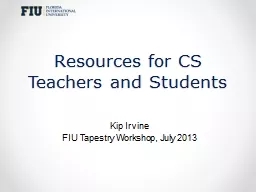 Resources for CS Teachers and Students
