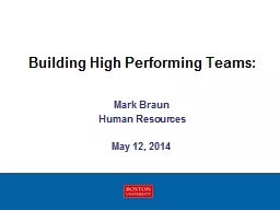 Building High Performing Teams: