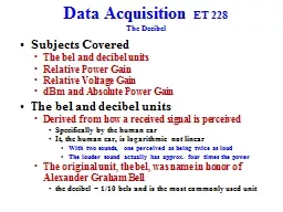 Data Acquisition  ET 228