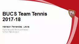 BUCS Team Tennis 2017-18