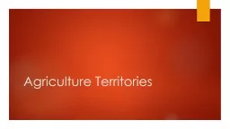 Agriculture Territories Vocabulary