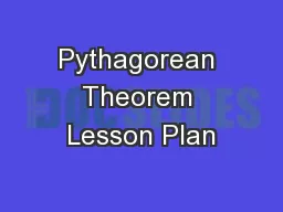 Pythagorean Theorem Lesson Plan