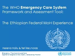 The  WHO  Emergency Care