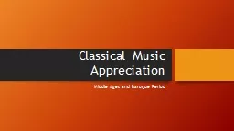 Classical Music Appreciation