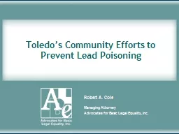 Toledo’s Community  Efforts