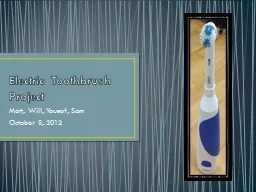 Electric Toothbrush Project