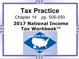 Tax Practice Chapter 14    pp. 505-550