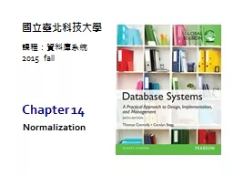 Chapter  14 Normalization