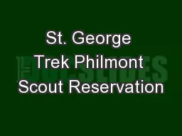 St. George Trek Philmont Scout Reservation