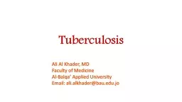Tuberculosis By:  Shefaa