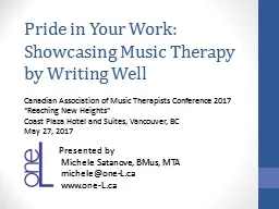 Pride in Your Work: Showcasing Music Therapy by Writing Well