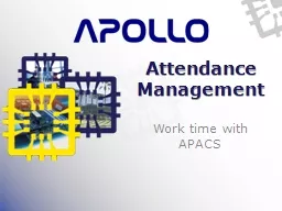 Attendance Management Work time with APACS