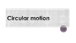 Circular motion Angular velocity