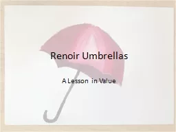 Renoir Umbrellas A Lesson in Value