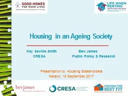 Housing in an Ageing Society