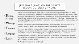 Jeff Flake (R-AZ)  on the senate
