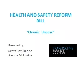 HEALTH AND SAFETY REFORM BILL