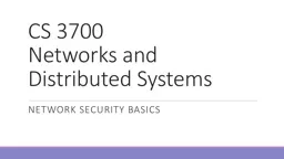 CS 3700 Networks and Distributed Systems