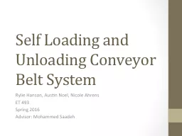 Self Loading and Unloading Conveyor Belt System