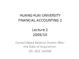 HUANG HUAI UNIVERSITY FINANCIAL ACCOUNTING 2