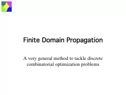 Finite Domain Propagation