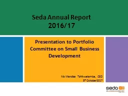 Seda  Annual Report 2016/17