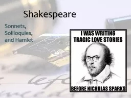 Shakespeare Sonnets , Soliloquies,