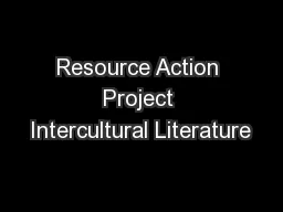 Resource Action Project Intercultural Literature
