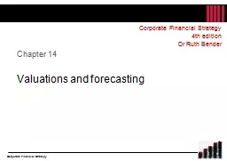 Chapter 14 Valuations and forecasting