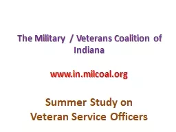 The Military / Veterans Coalition of Indiana