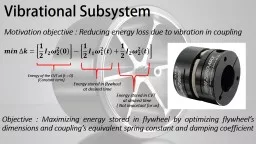 Optimization of Flywheel based energy recovery system(