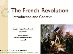 The French Revolution Introduction and Context