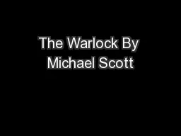 The Warlock By Michael Scott