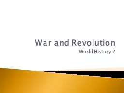 War and Revolution World History 2