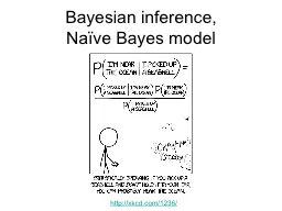 Bayesian inference,  Naïve Bayes model