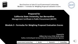 Best Practices in State & Local Government Contracting